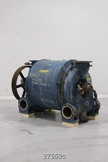 Used Somarakis SV3633.2 Somarakis Vacuum Pump, Cast Iron Rotor, Cast Iron Body, Packing, Sv3633.2, Compares To A Nash Cl4002, 20 Vane Rotor. Pos 4 #27553