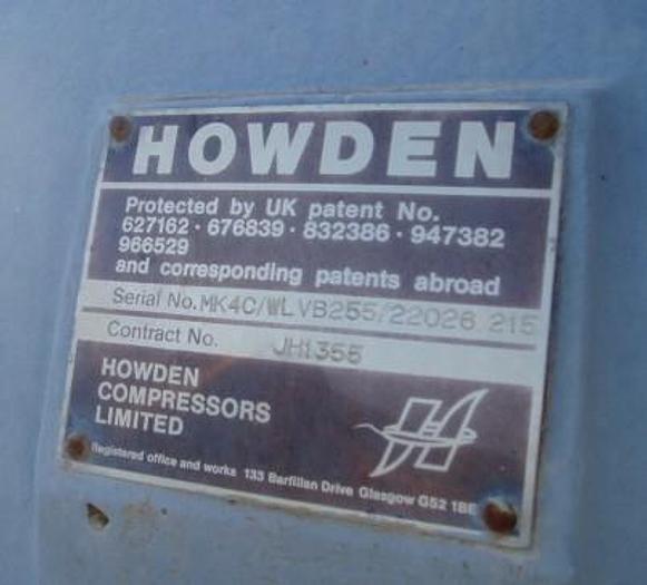 Used Compressor, Air, 350 HP, Centrif., Howden, Nitrogen, #C731914