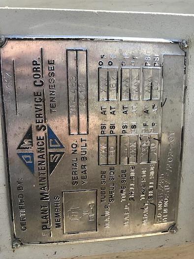 Refurbished 5,000 GALLON VERTICAL TANK - 316L S/S - 60 PSI