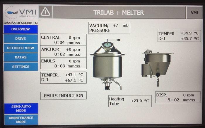 10 LITER VMI TRILAB VACUUM MIXER HOMOGENIZER – NEW (#9755)