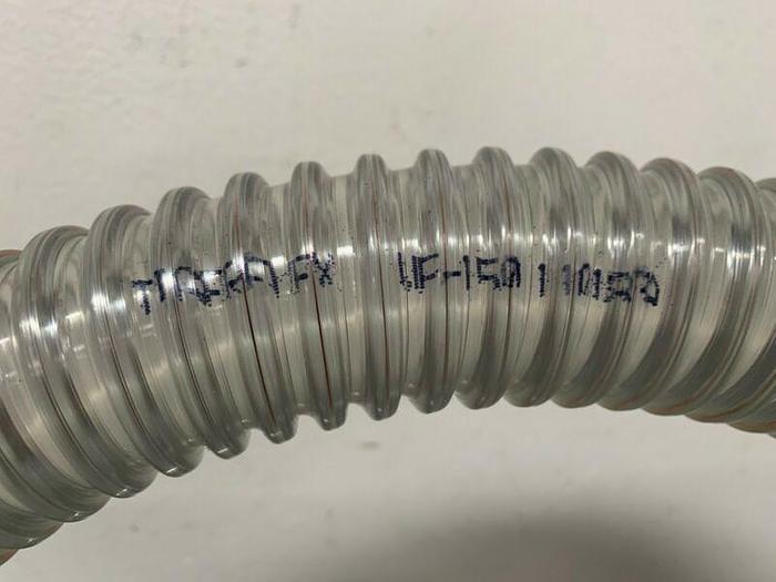 Used TigerFlex WE 15 Flexible Handling Hose 115" w/ 1.5" & 2" Compression Fittings