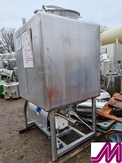 Used APV 1,000 Litre Stainless Steel Liquiverter with High Shear Mixer