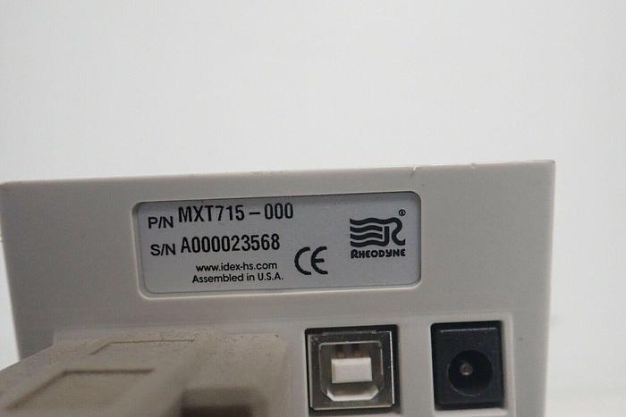 Used Rheodyne MXT715-000 Hi-Pressure 2-Position 6-Port Switching Valve PD715-000