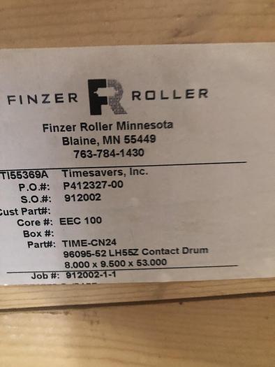 Used  TIMESAVERS REPLACEMENT RUBBER COVERED CONTACT DRUM