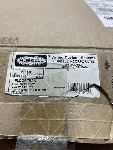 Hubbell FT4Y25 25’Long 3.25”W x 1.1”H