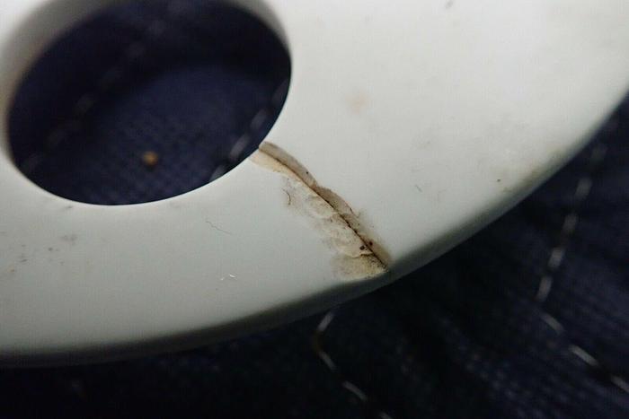 Used Lot of 3 Coors 6" Vacuum Desiccator Ceramic Porcelain Plates with Feet