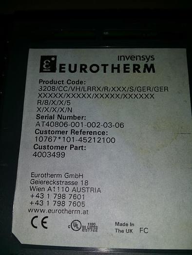 Gebraucht Eurotherm, PID Temperaturregler 3208