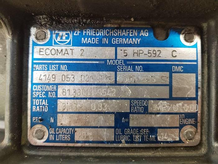 Used ZF Ecomat 2 5 HP-592C for sale - the Netherlands