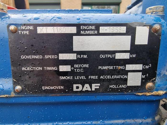Used DAF 1160 Generator MX 250 MB4 for sale - the Netherlands