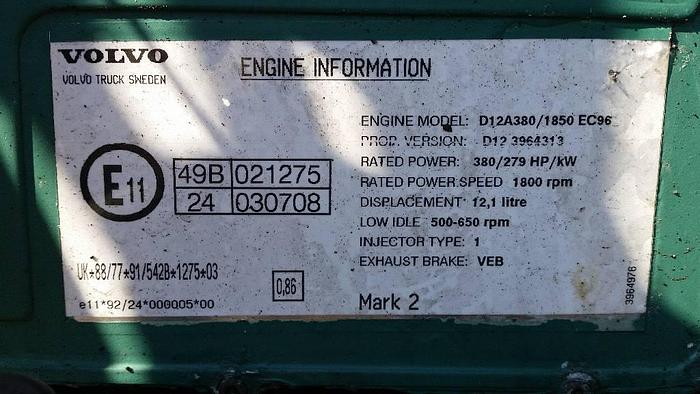 Used Volvo D12A380 185 EC96 for sale - the Netherlands