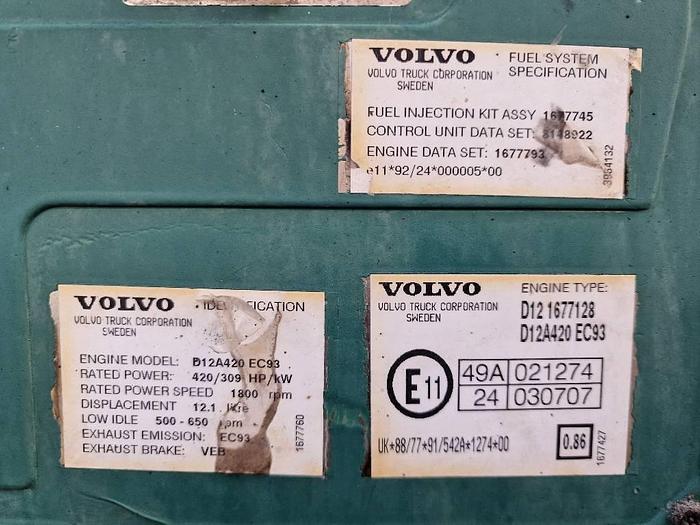 Used Volvo D12A420 EC93 for sale - the Netherlands