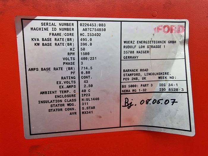 Used Stamford Scania V8 for sale - the Netherlands