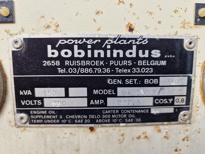 Used Bobindus Power Plants DA150T