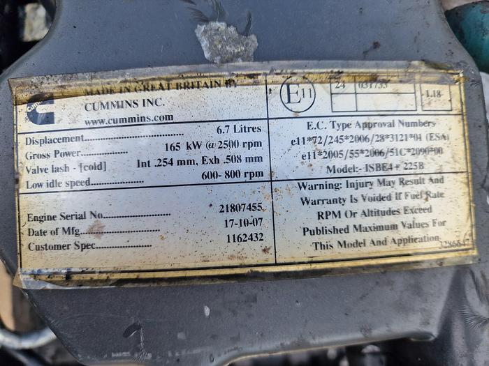 Gebruikt 2007 Cummins ISBE4 225B