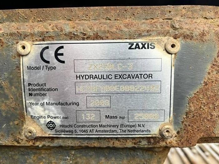 Used Hitachi ZX250LC-3 - ZX 250 LC-3 - ZX250 for sale - the Netherlands