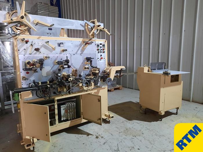 Used (4) LOESCH Logomat CHEWING GUM STICKPACK WRAPPERS