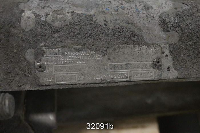 Used Fabri 6" Air Operated Knife Gate Valve #32091