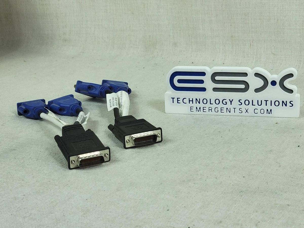 Used Lot of 2 - IBM DVI to Dual VGA Adapter 48P7584 H23410 48P7586