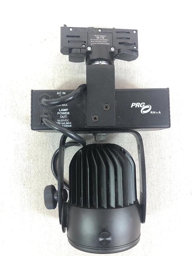 Used PRG RH+ A UV bullet LED lamp, w/ Multi adaptor, 99-779, Track lighting