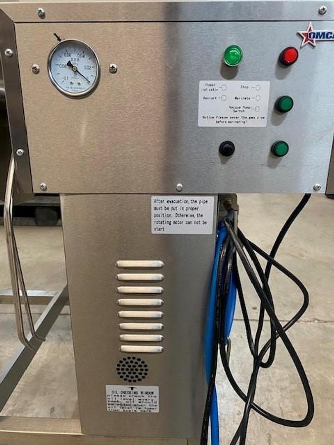 Used OMCAN Stainless Steel Mobile Vacuum Meat Marinator, 100V, 1/4HP - MM-CN-0040 / 41514