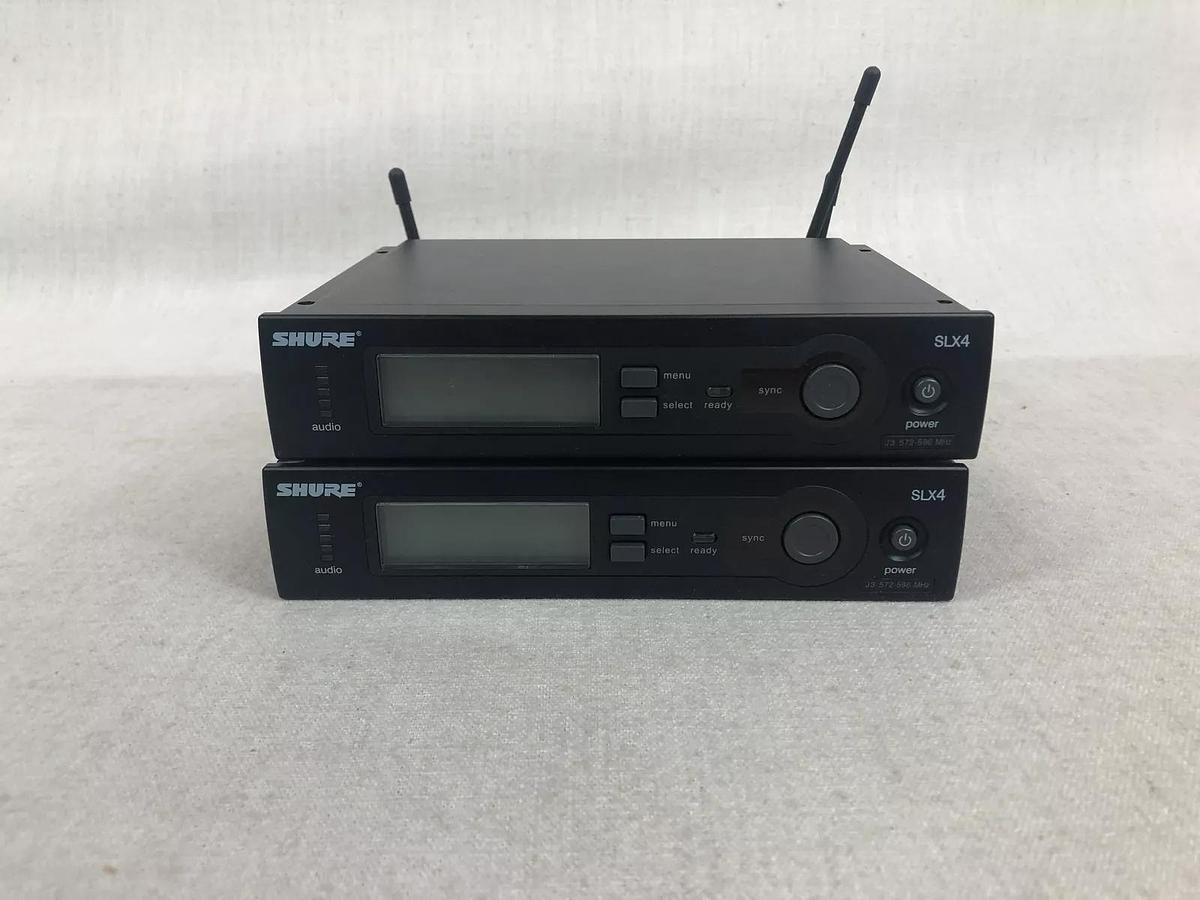 Used Pair of Shure SLX4 Wireless Receivers