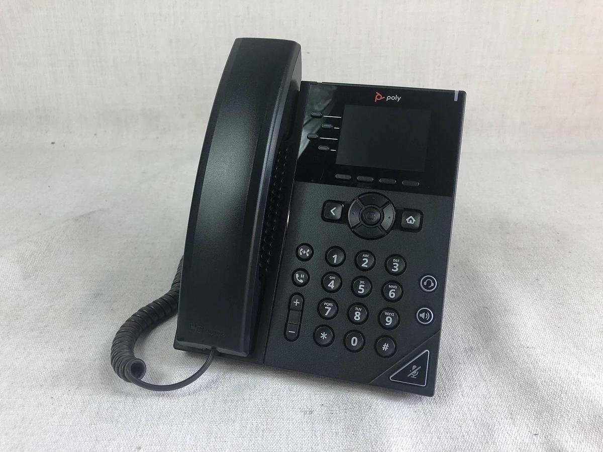Used Polycom VVX 250 IP Phone 2201-48820-001 w/ 5V AC Adapter Factory Reset
