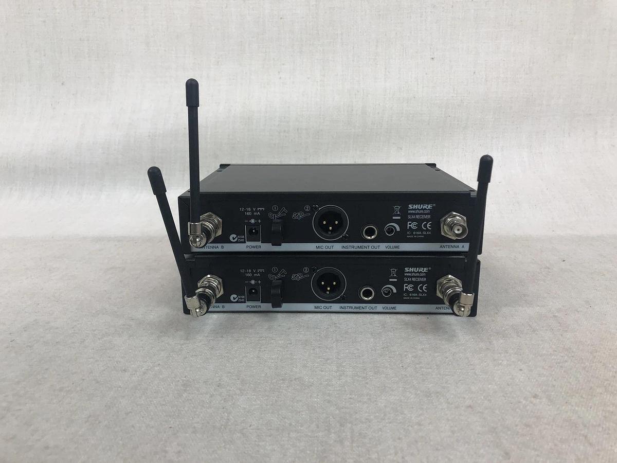 Used Pair of Shure SLX4 Wireless Receivers