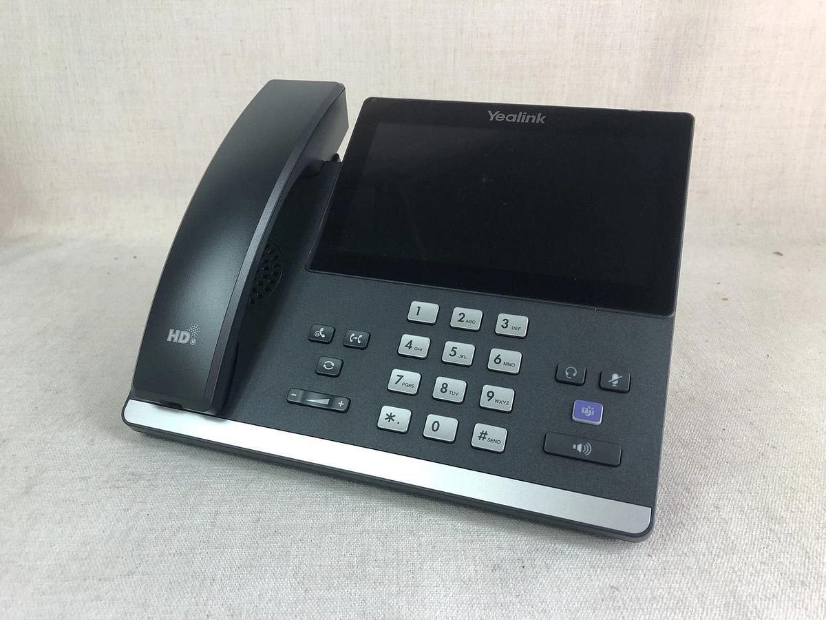 Used Yealink MP56 IP Phone Compatible with Microsoft Teams 5V adapter