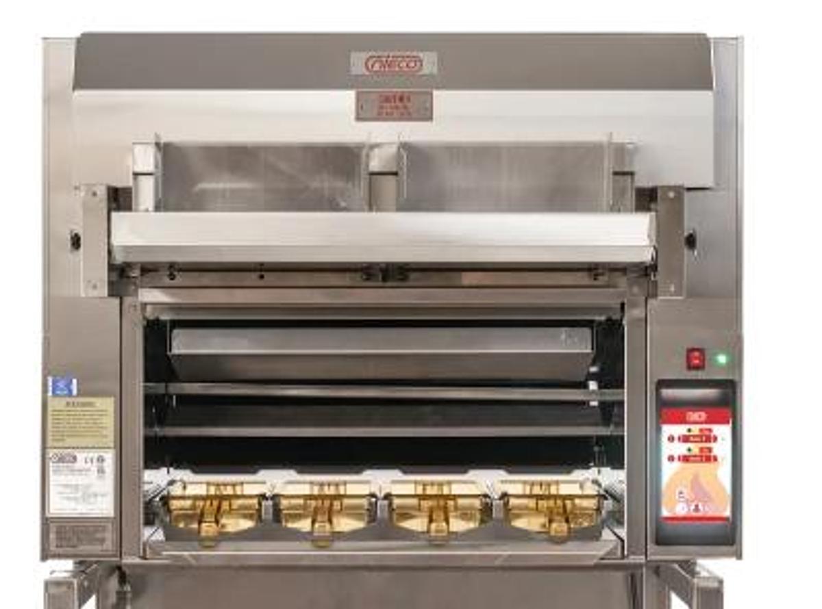 Used Nieco MV64-3G Conveyor Broiler