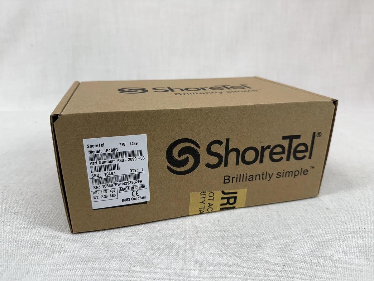 New Sealed Shoretel  IP480G VoIP Phone  | 630-2099-03 691198281502