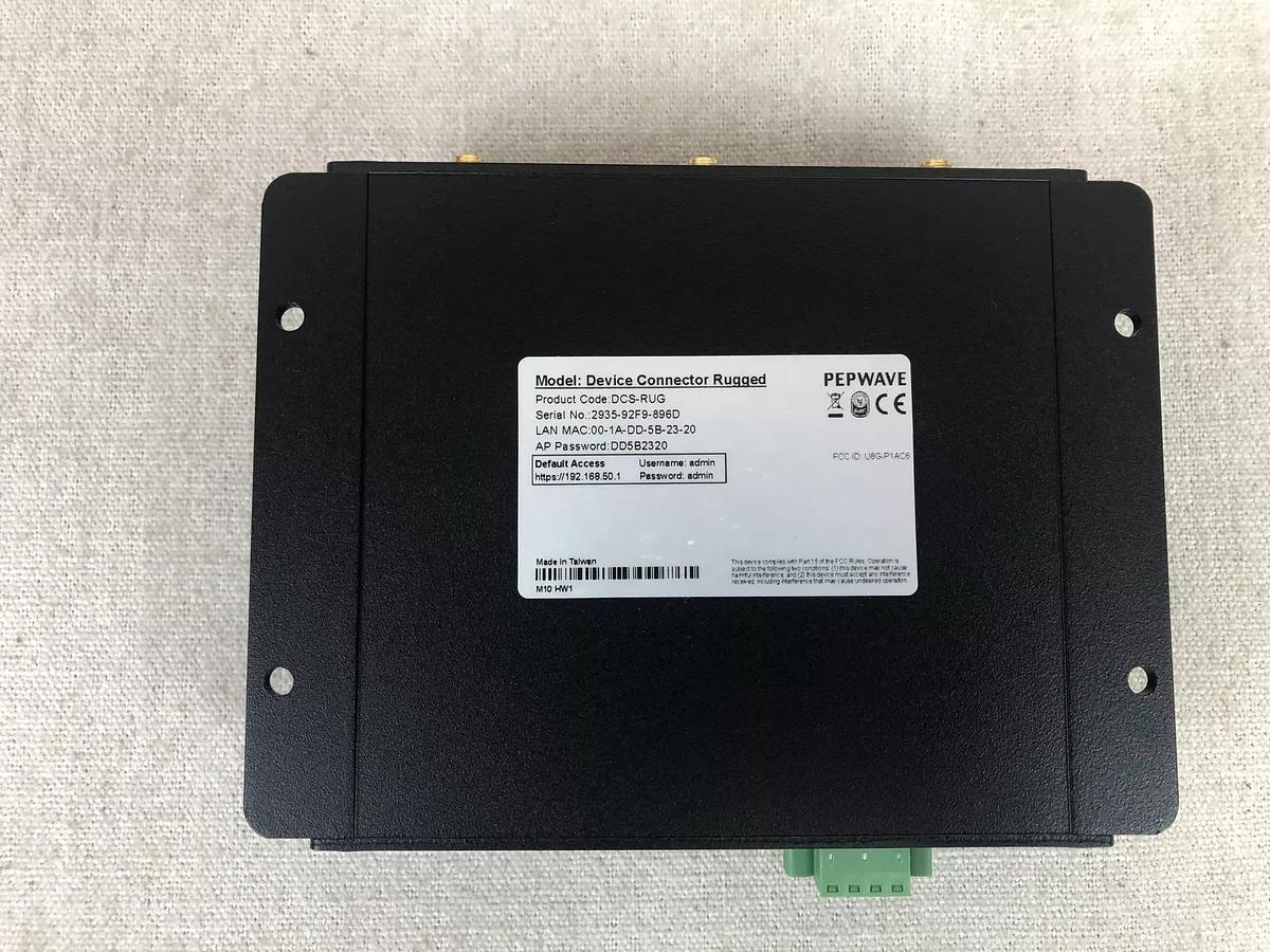 Used Peplink Pepwave DCS-RUG Device Connector Rugged, In Factory Box