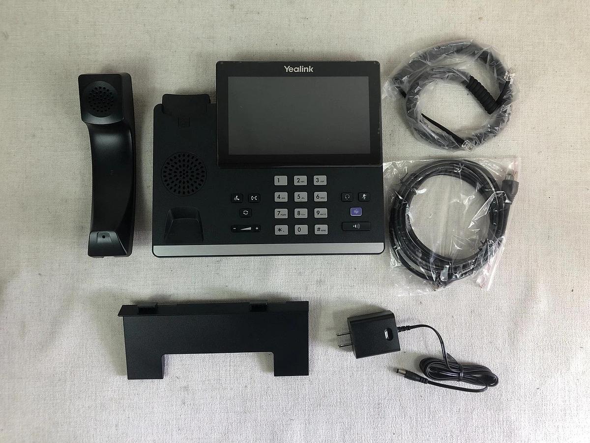 Used Yealink MP56 IP Phone Compatible with Microsoft Teams 5V adapter
