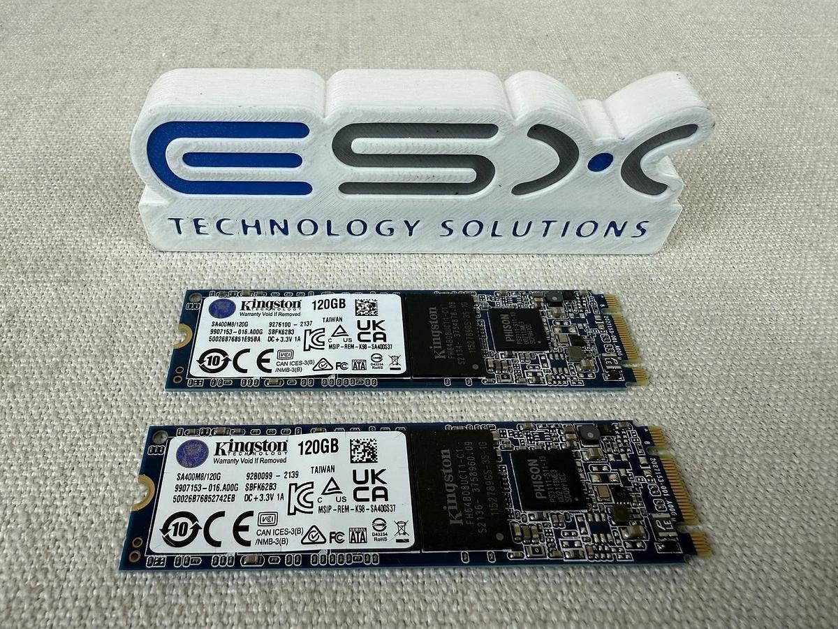 Used Lot of 2 Kingston A400 120GB 6.0 GB/s SATA II M.2 SSD | SA400M8/120G 740617288643