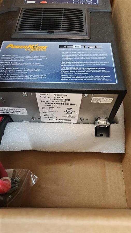 Used Ecotec ACCESS 5/24 Powerhouse  Forklift Battery Charger
