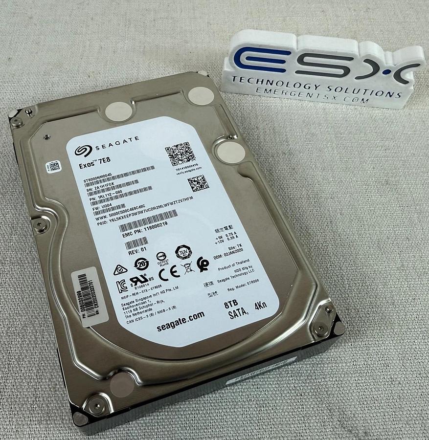 Used EMC Isilon 005032999 8TB 7.2K 4Kn SATA 6Gb/s 3.5” HDD | ST8000NM0045