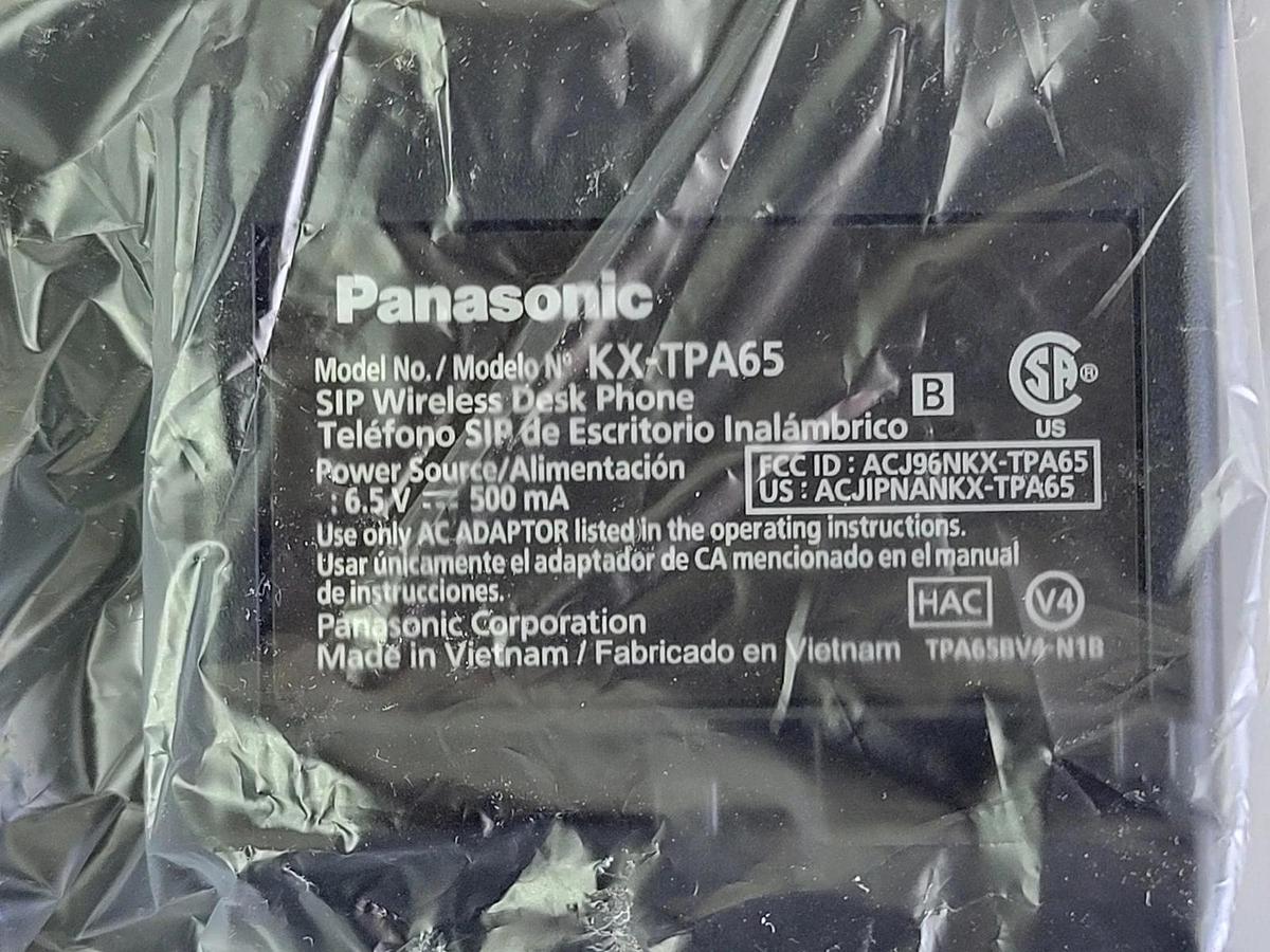 Used Panasonic - SIP Wireless Desk IP Phone and Accessories - KX-TPA65