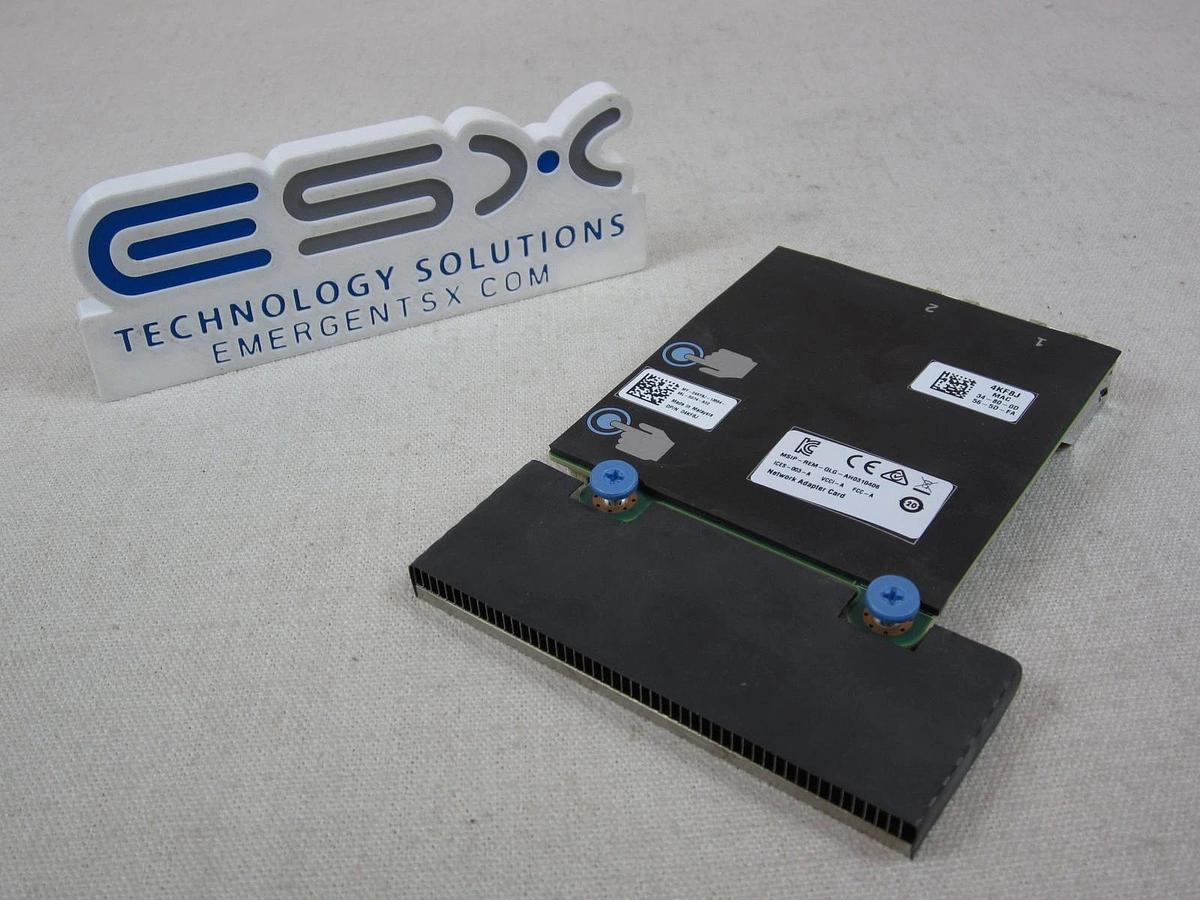 Used Dell 4KF8J QLogic QL41262 Dual Port 25G SFP28 Network Daughter Card