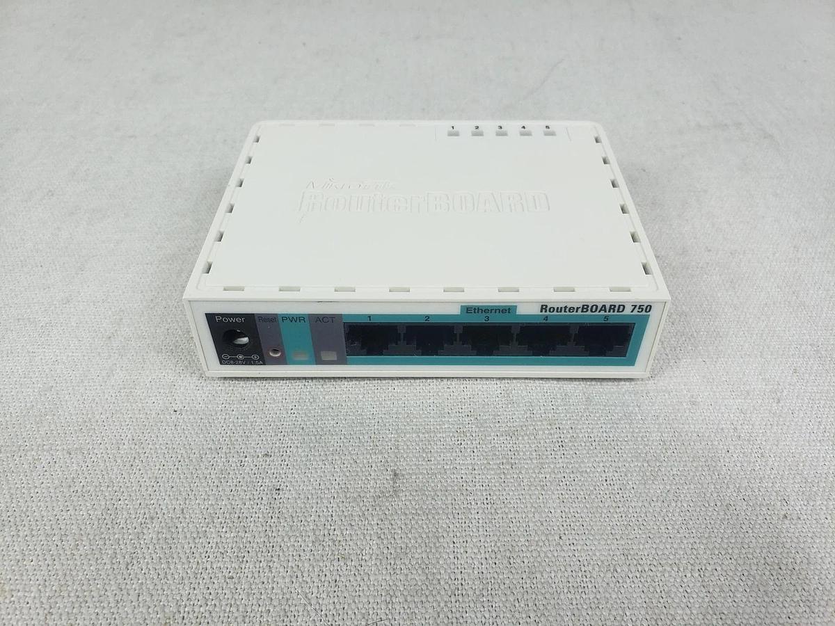 Used Mikrotik RB750 RouterBoard 750 5-Port 10/100 Ethernet Managed Router