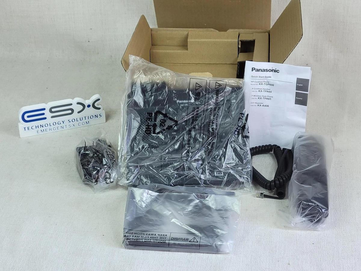 Used Panasonic - SIP Wireless Desk IP Phone and Accessories - KX-TPA65