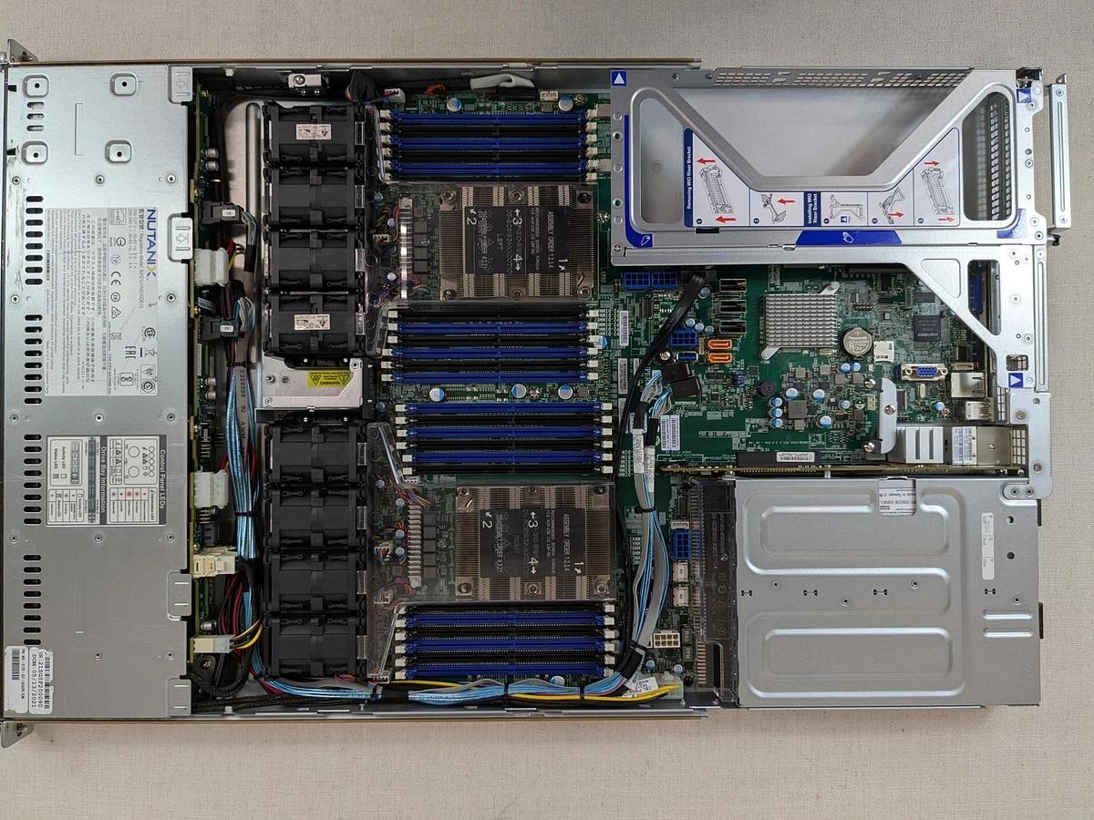 Used Nutanix NX-3170-G7 / Supermicro CSE-119 10x 2.5” 1U CTO Server – 2x HS, 2x PSU