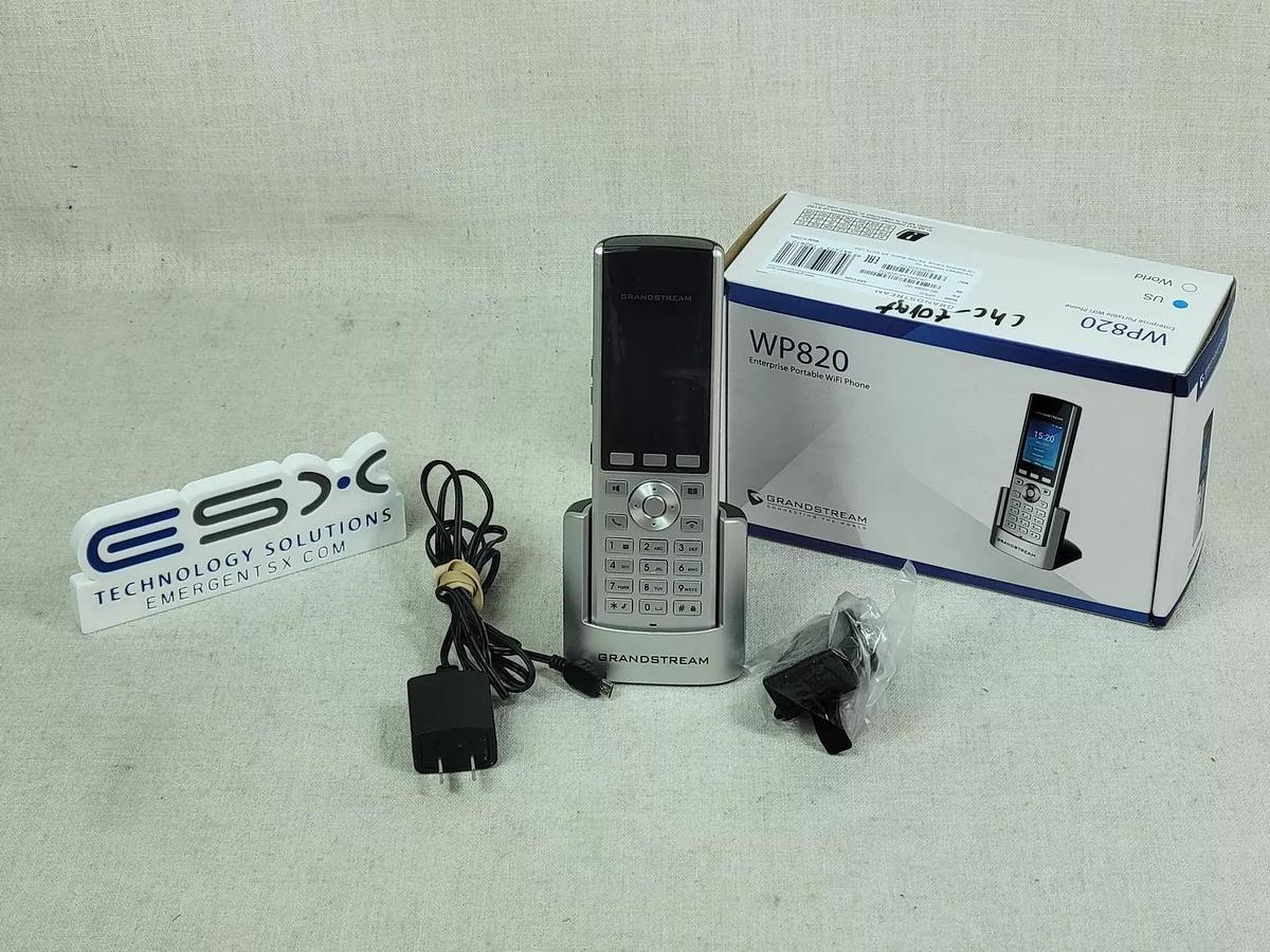 Used Grandstream WP820 Enterprise Portable WiFi Phone and Accessories 760575857859