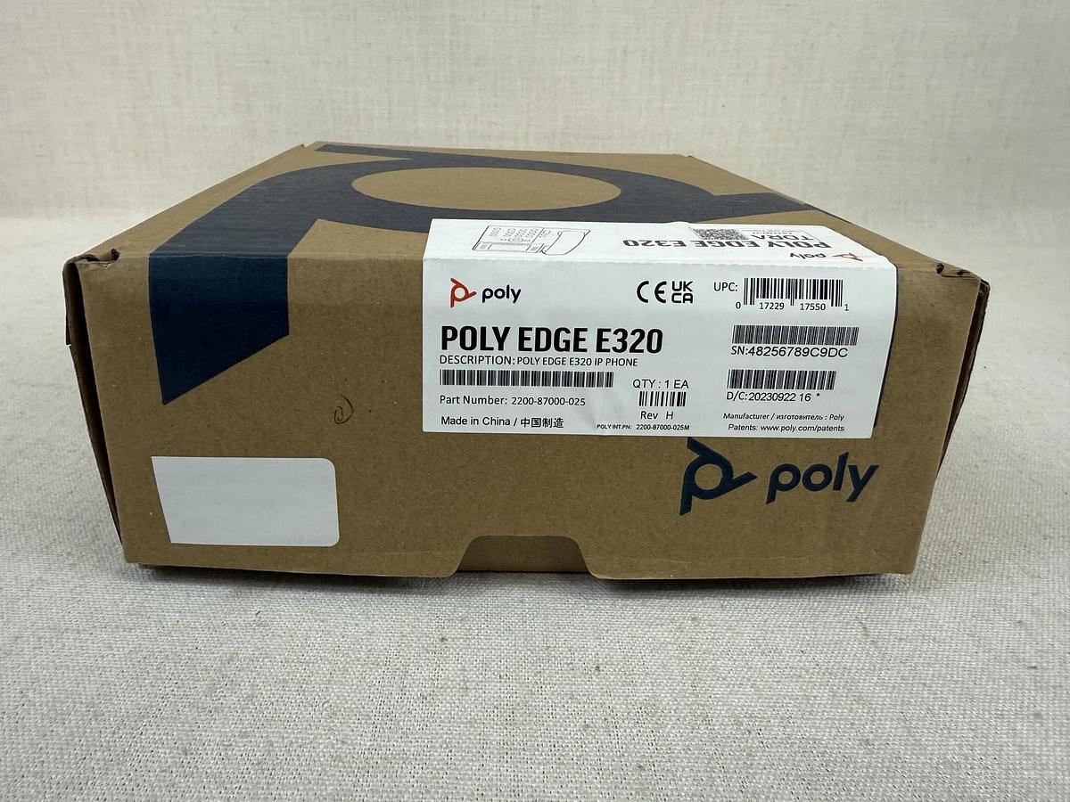 Used Poly Edge E320 Bluetooth VoIP desktop phone