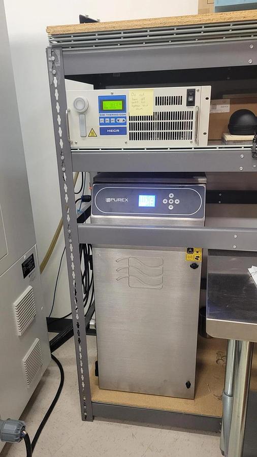 Used Advanced AOC2000-266 Laser system, smoke evacuator, and chiller