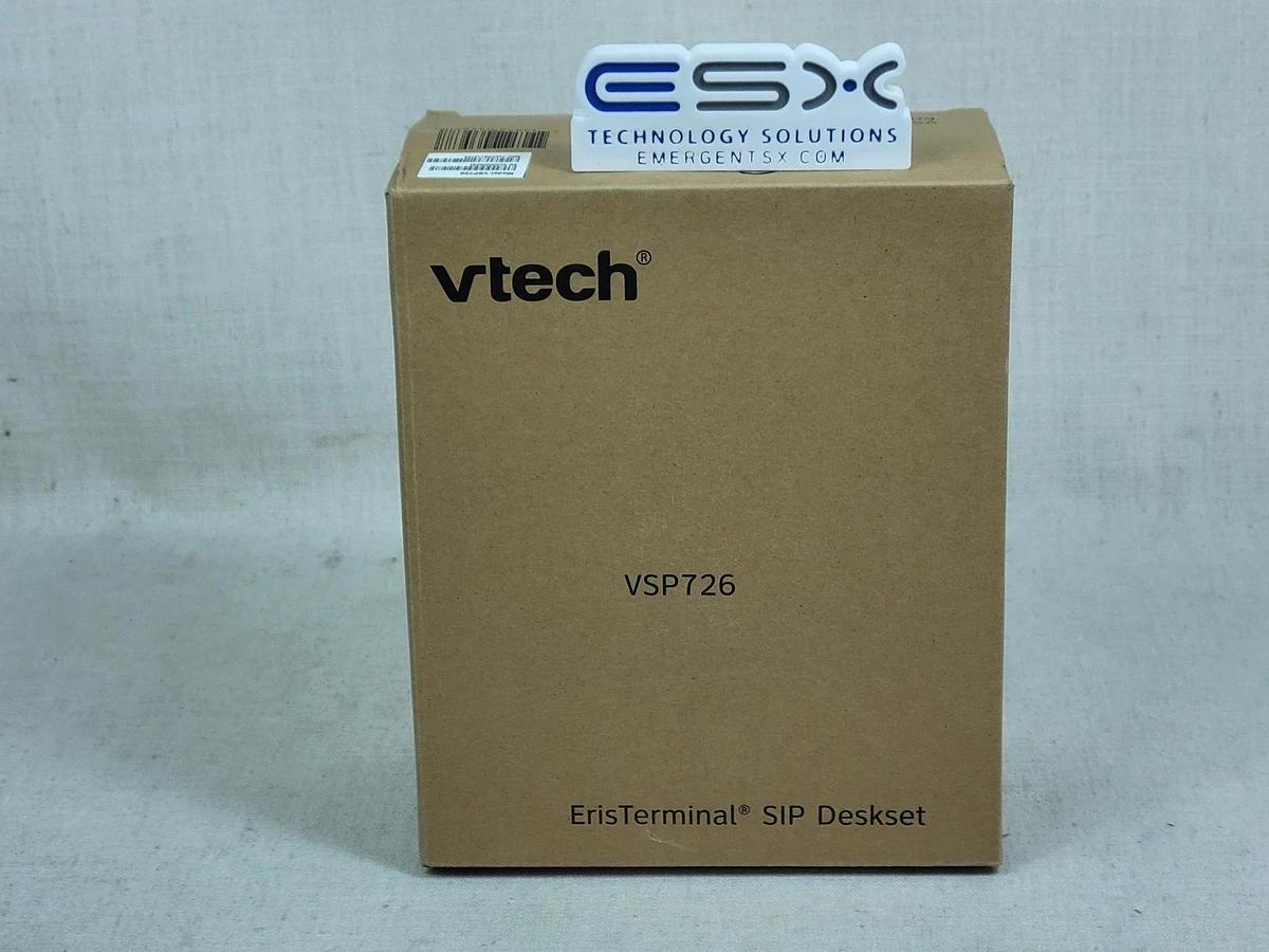 Used VTECH - ErisTerminal SIP Desktop Phone and Accessories VSP726 NEW OPEN BOX