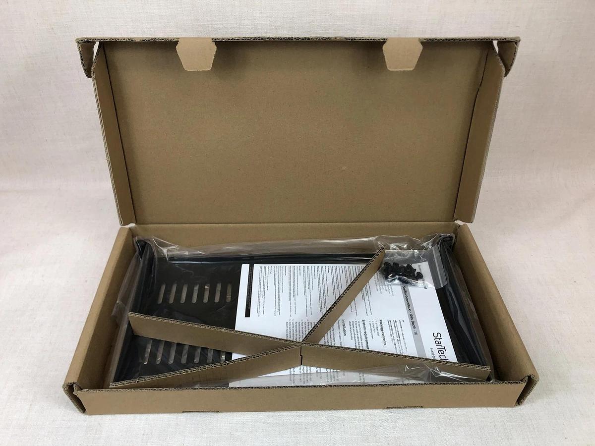 Used Startech CabshelfV1U 1U Vented server rack shelf | Fixed | New Open box