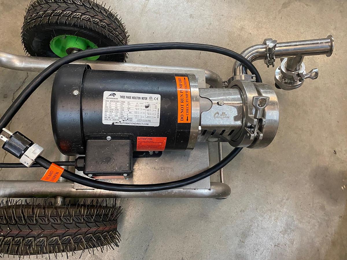 Used IRONHORSE 1/2 HP Centrifugal Pump VSD On Cart (Internal Seal) - MTR2-P50-3BD18