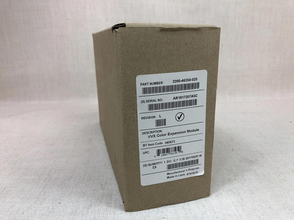Used New Open Box VVX Color Expansion Module w/ Stand, Screws and Ethernet Cable
