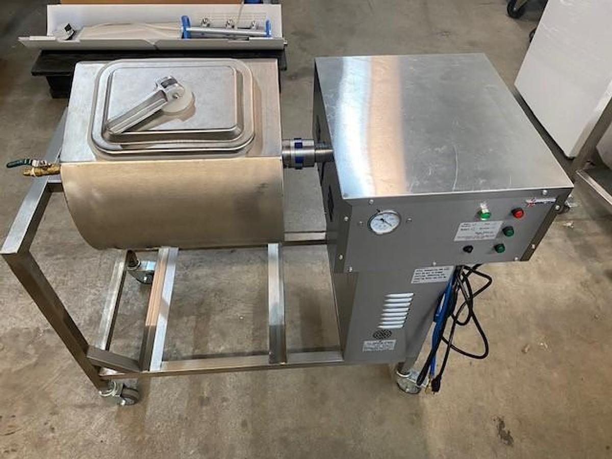 Used OMCAN Stainless Steel Mobile Vacuum Meat Marinator, 100V, 1/4HP - MM-CN-0040 / 41514