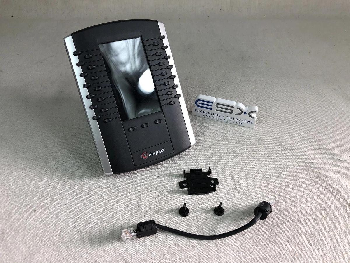 Used New Open Box VVX Color Expansion Module w/ Stand, Screws and Ethernet Cable