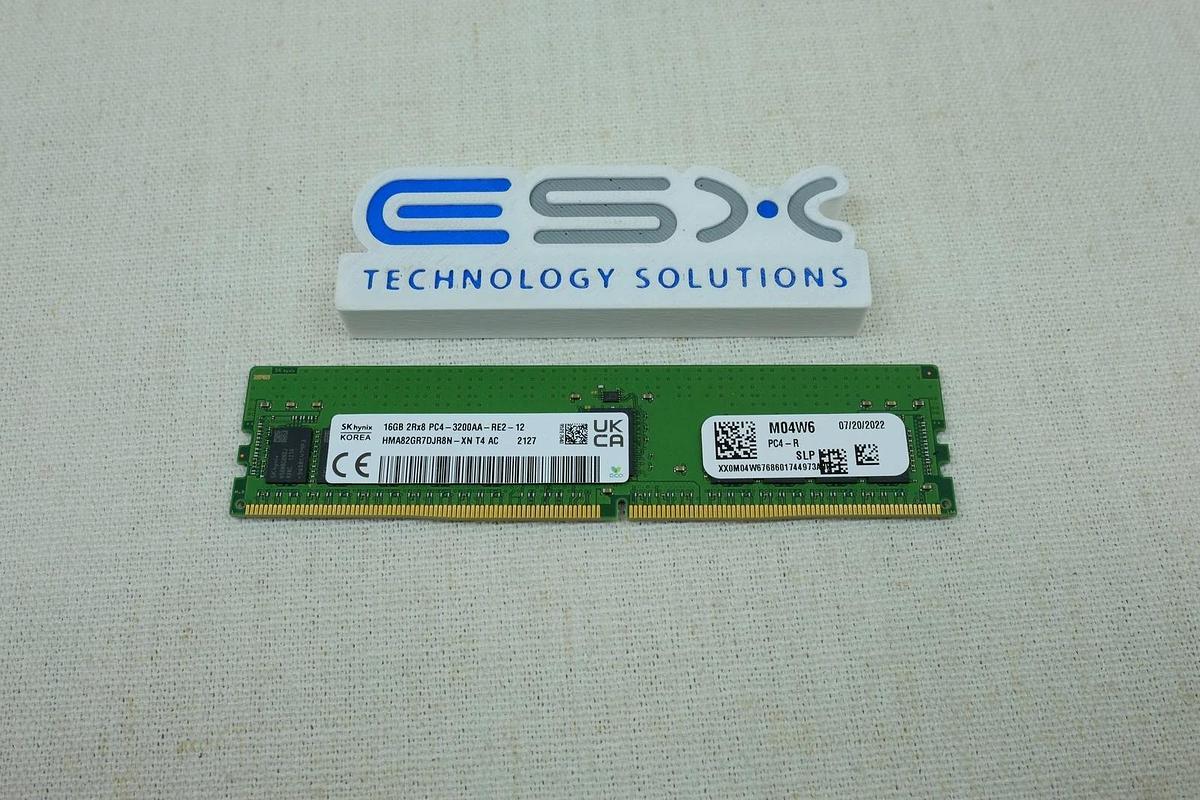 Used Dell M04W6 16GB 2Rx8 PC4-3200AA DDR4 ECC Server Memory RDIMM